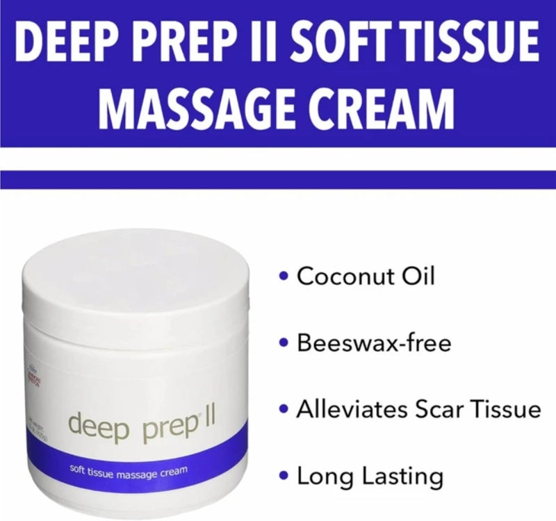 DEEP PREP II Soft Tissue Massage Crème, 15 oz Jar – Long-Lasting, Non-Greasy Formula for Therapeutic Massages - Image 2